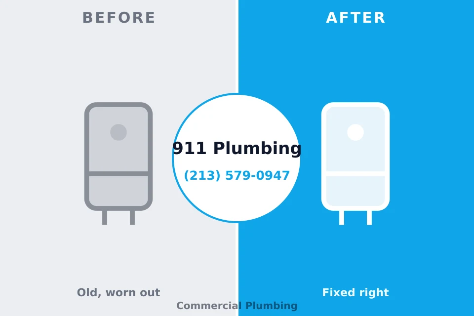 Before and after: plumbing repair Williamstown, PA
